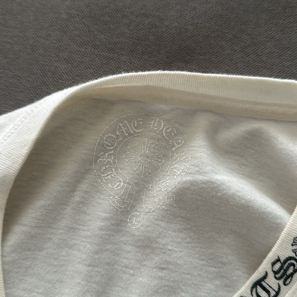 Chrome Hearts White Long Sleeve crewneck Size M - Picture 3 of 10